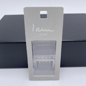 Sterling Silver 925 Earrings "I AM"